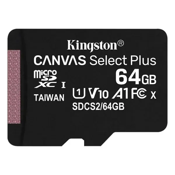 

Карта памяти Kingston Canvas Select Plus SDCS2/64GBSP Multicolored 64GB microSDXC Class 10