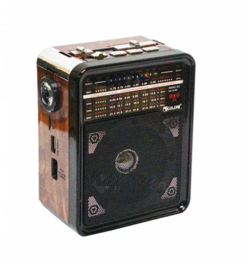 

Колонка + FM радио Golon RX-9100 с фонариком (Коричневый)