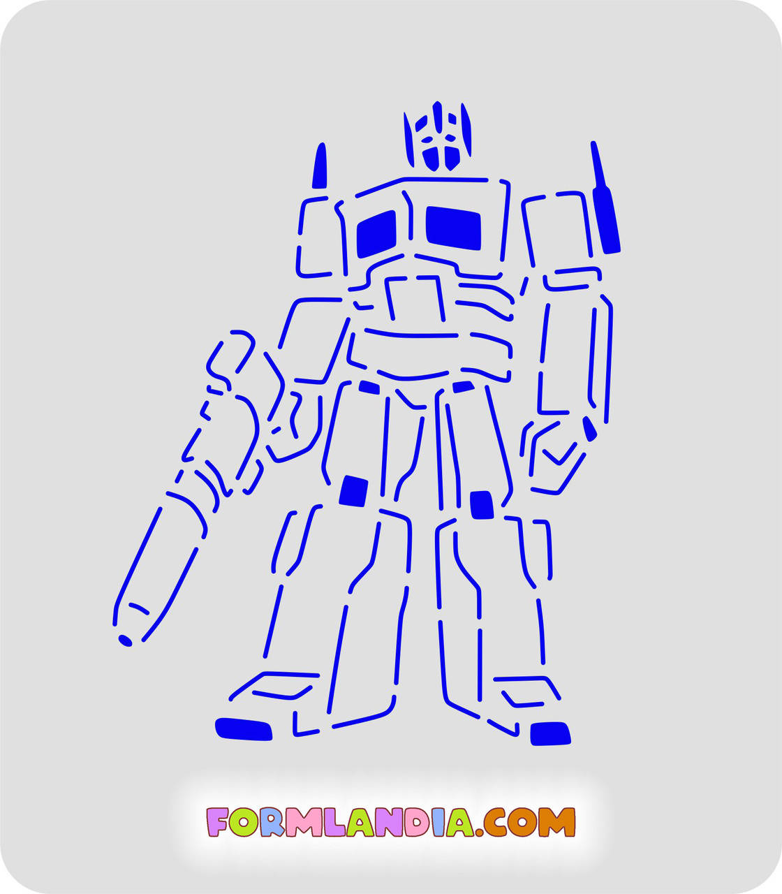 

Трафарет + форма Трансформер 1