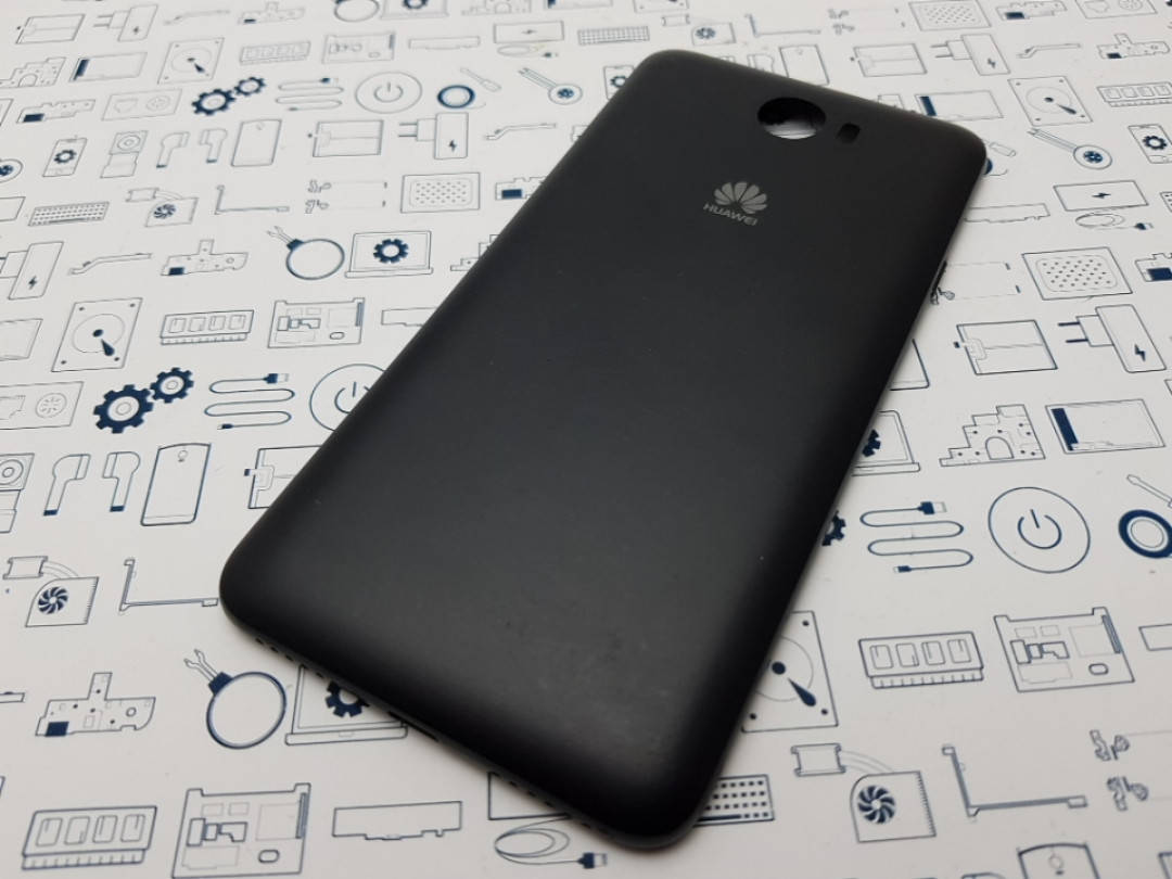 

Задняя крышка Huawei Y5 -2 (CUN-U29) черная Сервисный оригинал с разборки, Черный