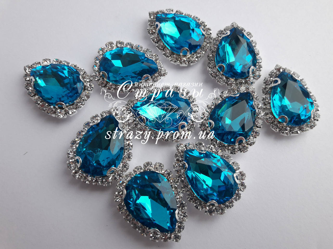 

Капля 14*24 Aquamarine в цапах