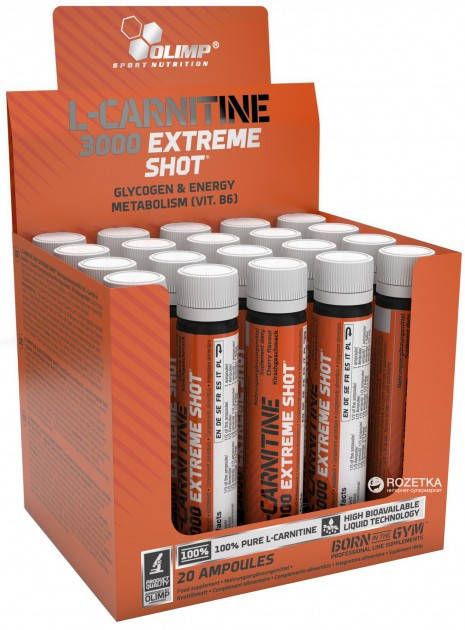 

Olimp L-Carnitine 3000 Extreme Shot ampoule 20x25 ml