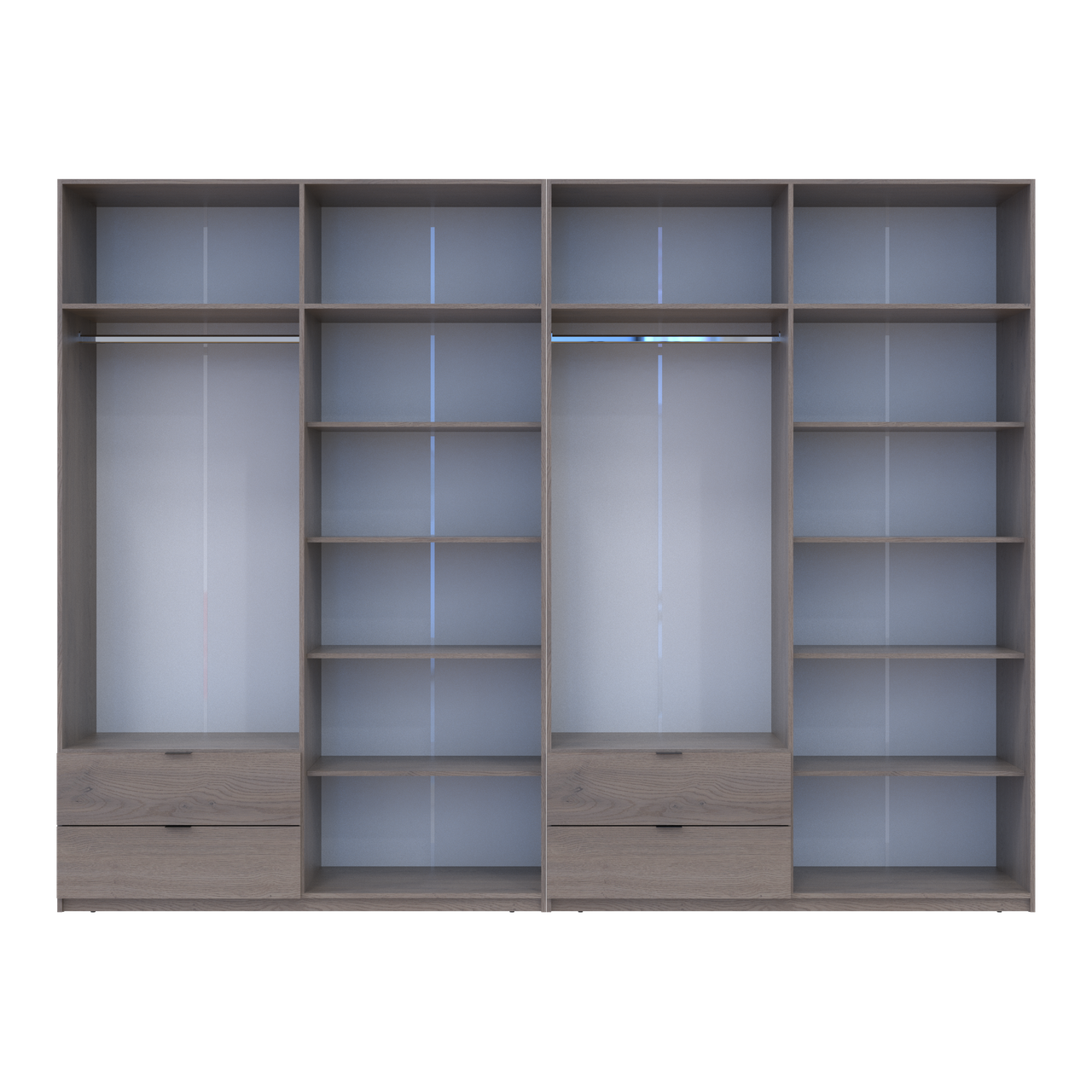 Шафа для одягу Doros Лукас Канноло/Канноло 4+4 ДСП 320х50х240 (42005246) 6