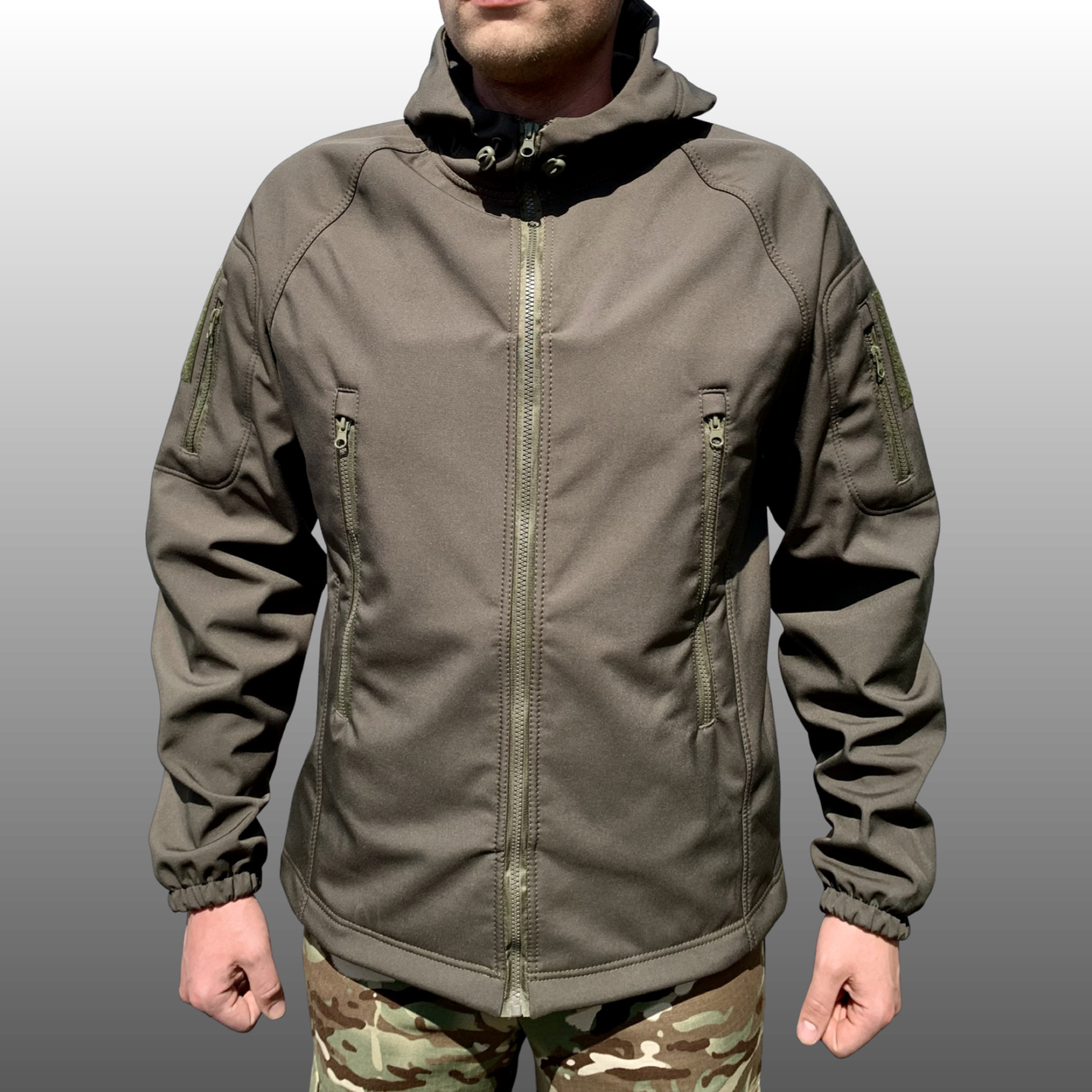 

Тактическая Куртка Soft Shell олива 52/XL, Оливковый