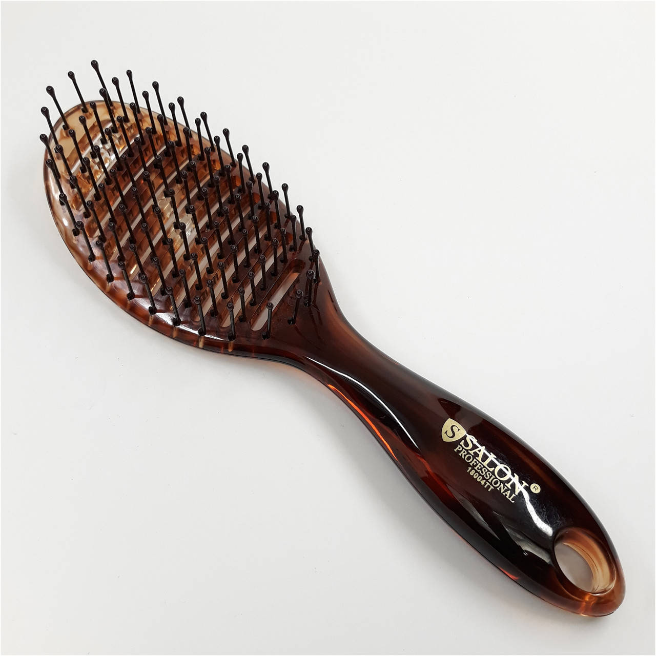 

Расческа продувная SALON PROFESSIONAL лодочка, широкая., Коричневый
