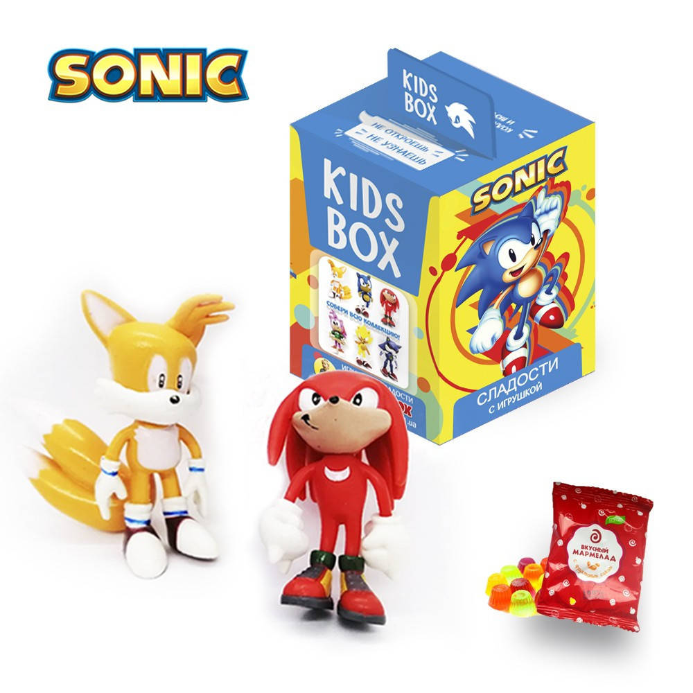 

Sonic Kids box Соник- коллекционная фигурка в коробочке c мармеладом