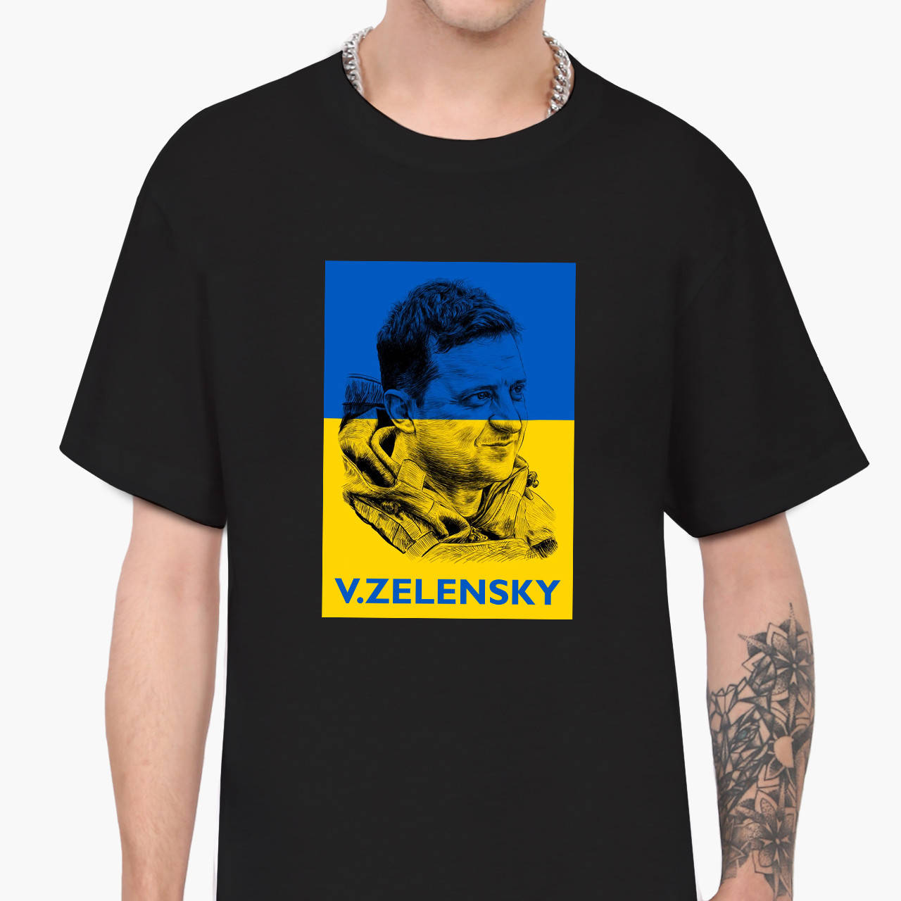 

Футболка мужская В. Зеленский Черный (9223-3677-BK-XL) XL