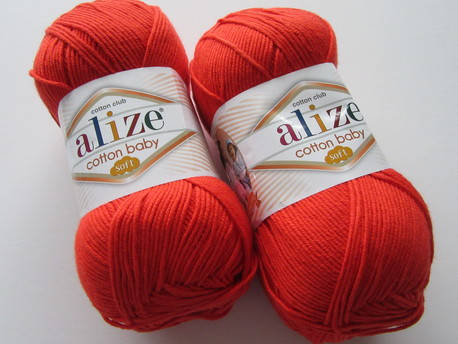

Cotton Baby Soft 259 ярко-красный
