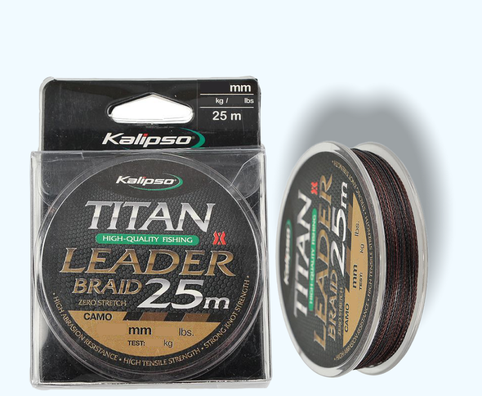 

Шнур Kalipso Titan Leader Braid Camo 25м 0.14, Коричневый