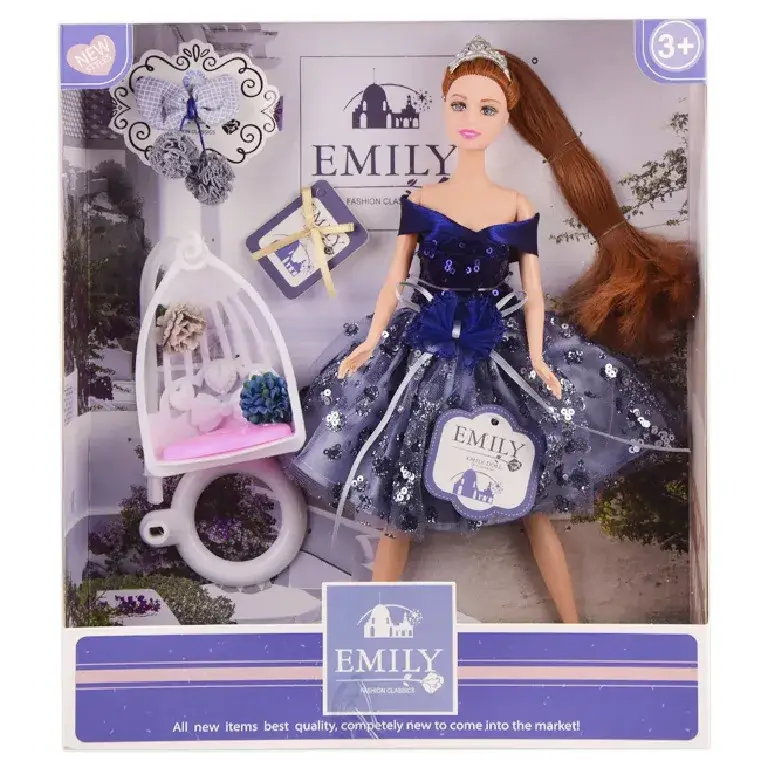 

Красивая кукла "Emily" с аксессуарами рост 29 см