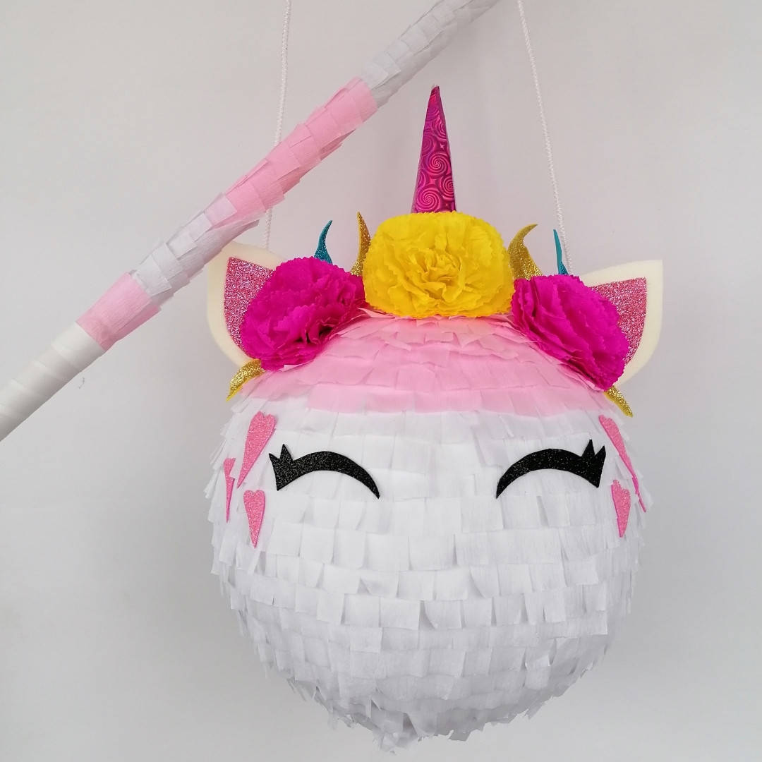 

Пиньята бумажная для праздника пиньята единорог Единорожек 80-90 см обхват