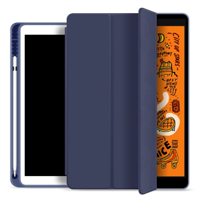 

Чехол-книжка DK Эко-кожа силикон Smart Case Слот под Стилус для Apple iPad 10.2" 7gen 2019 (011189) (dark, Синий