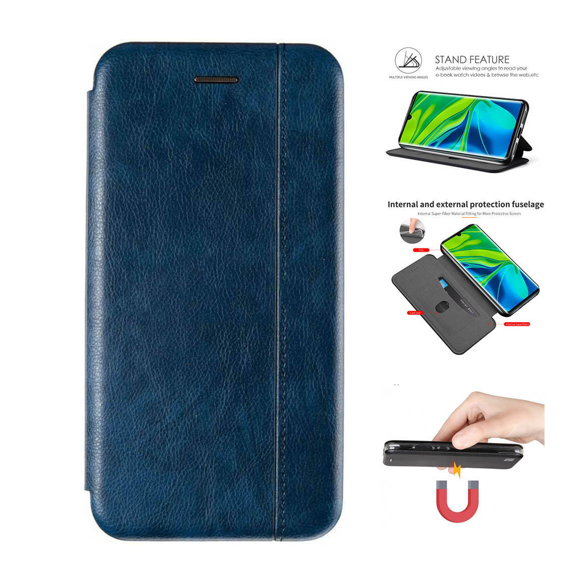 

Чехол книжка Gelius для Samsung Galaxy A31 A315F синий (самсунг а31)