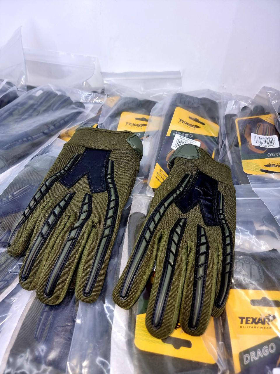 

Тактические перчатки TEXAR DRAGO ORIGINAL оливка GERMANY