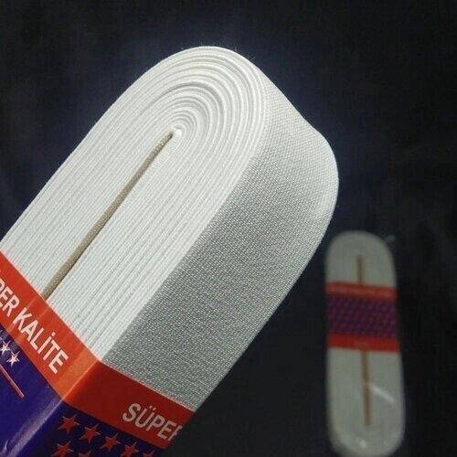 

Резинка для одежды широкая Strong 4см Белая (СТРОНГ-0462), Белый