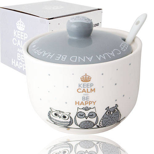 

Сахарница с ложкой 450мл Совушки S&T 2242-18