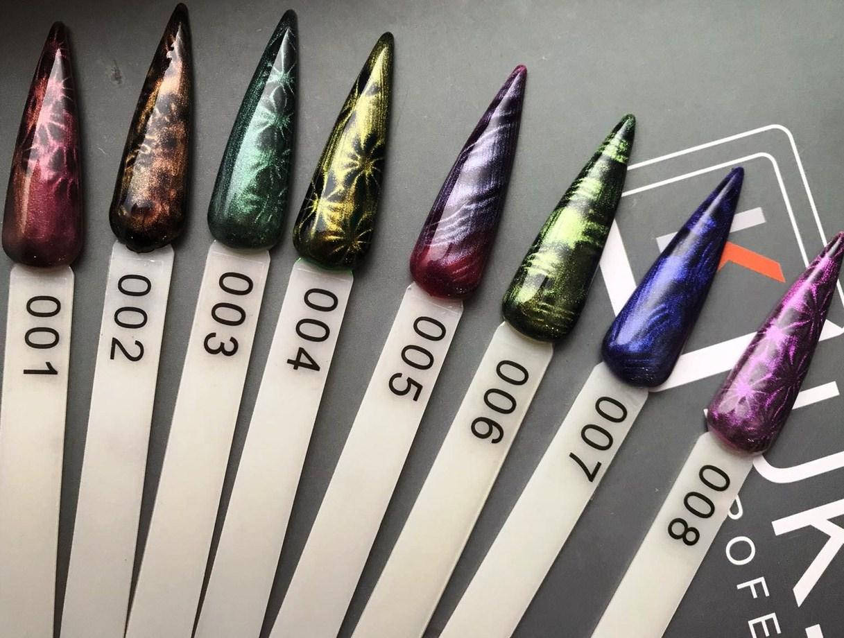 

Гель-лаки UK.Nail "Кошачий глаз" 24D