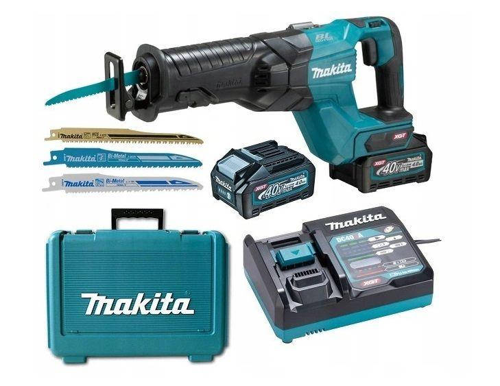 

Аккумуляторная ножовка Makita JR001GM201 + 2 акк 40 V 4 Ah + ЗУ+ Makpac
