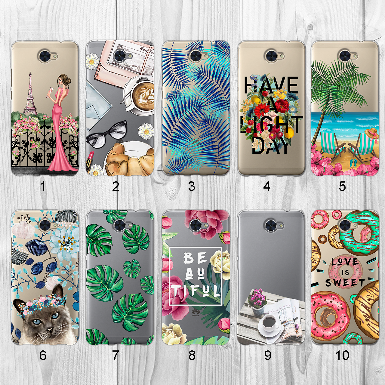 

Силиконовый чехол с рисунком для Huawei Y7 2017 / Nova Lite+ (new collection)