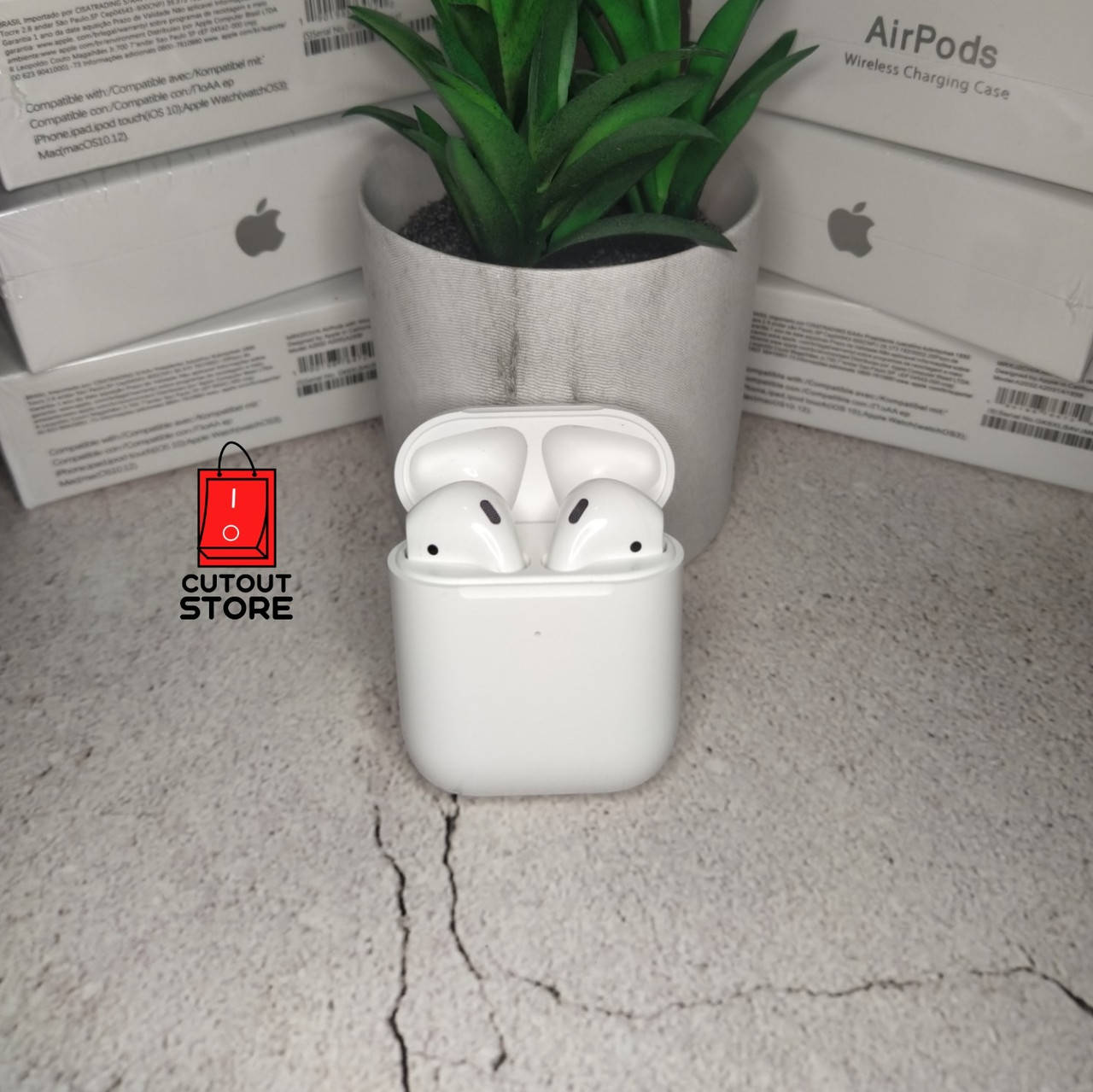 

Беспроводные наушники AirPods 2. Люкс версия. 1:1. Аирподс., Белый