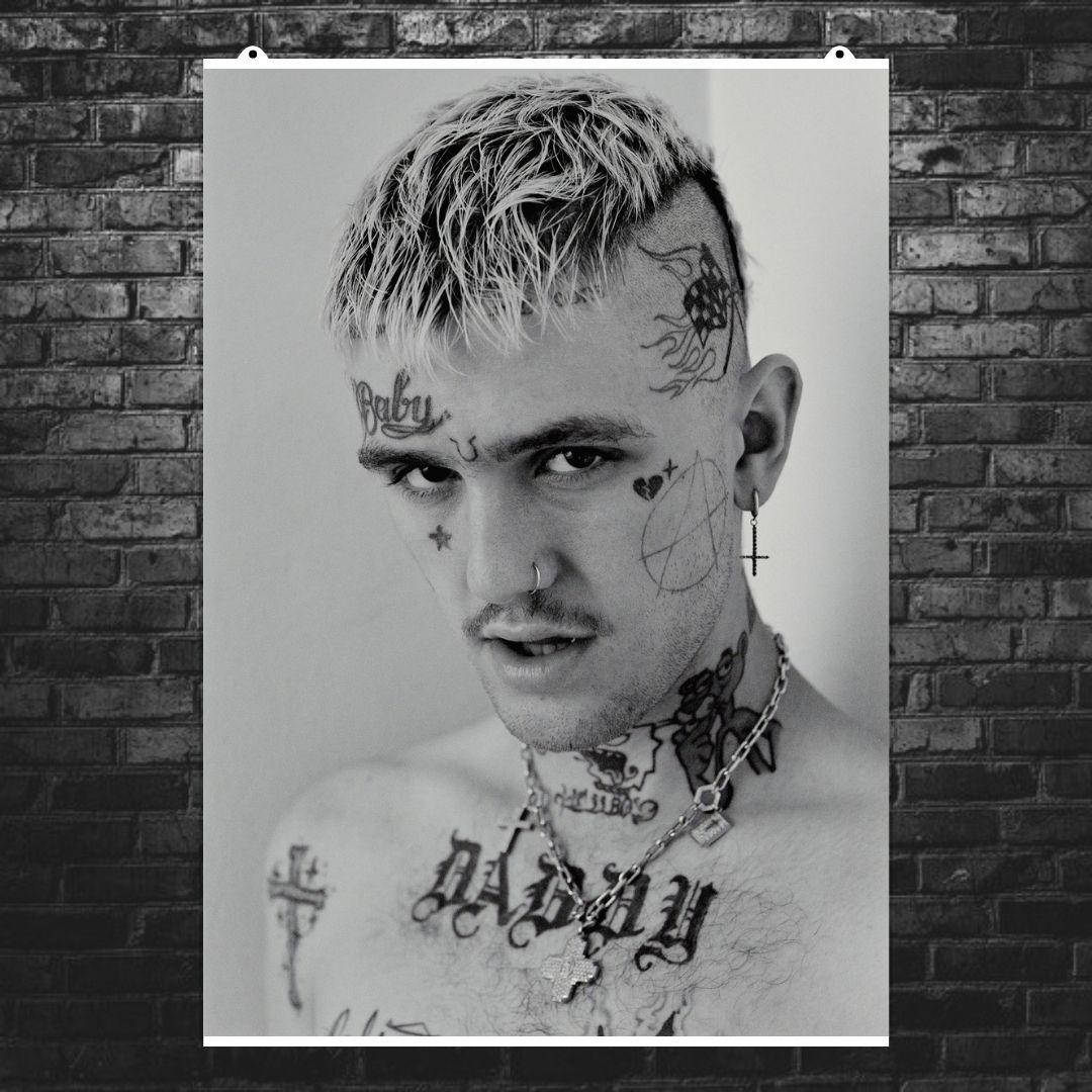 

Постер Рэпер LiL PEEP, Густав Элайджа Ар, фото ч\б. Размер 42x30см (A3). Матовая бумага