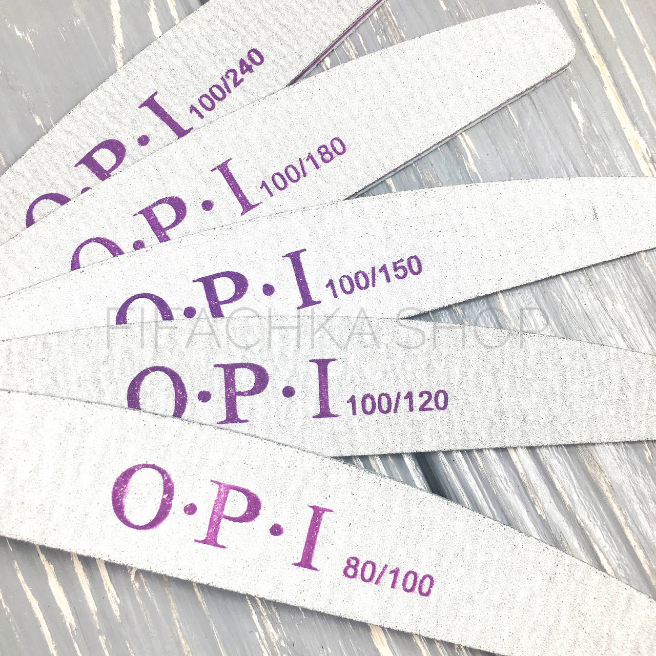 

Пилка для ногтей OPI полукруг 100/240, серая