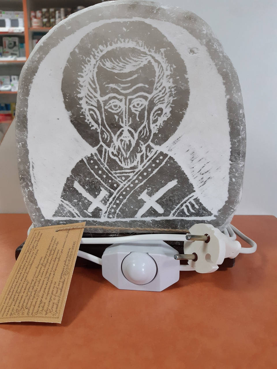 

СОЛЯНАЯ ЛАМПА "СВЯТОЙ НИКОЛАЙ" 4,2 кг