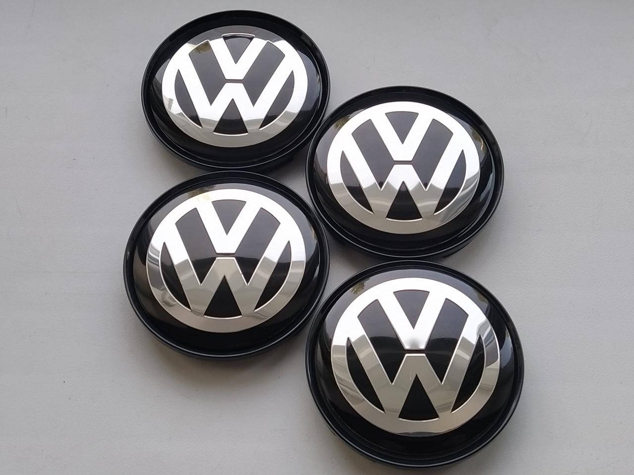 

Колпачки заглушки в литые диски Volkswagen 63/58/8 мм. Черная основа