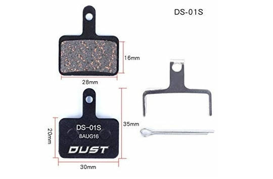 

Колодки тормозные полуметалл disc DUST DS-01S Shimano M515/M446/Tektro Draco и др.