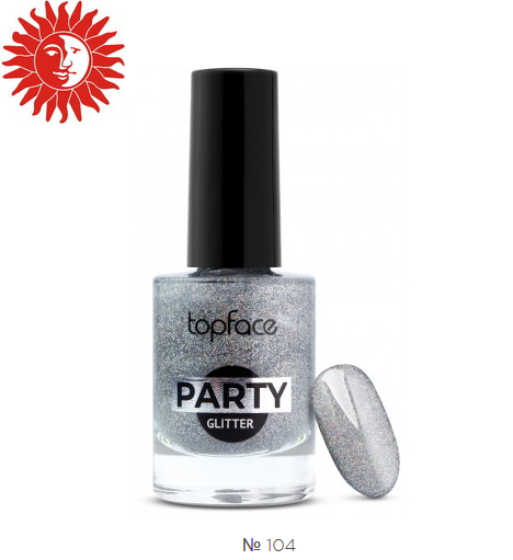 

Лак для ногтей TopFace Party Glitter 9 ml РТ106 № 104