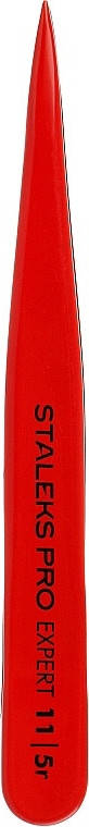 

Пінцет для брів 11 TYPE 5 (точковий) Staleks Expert червоний