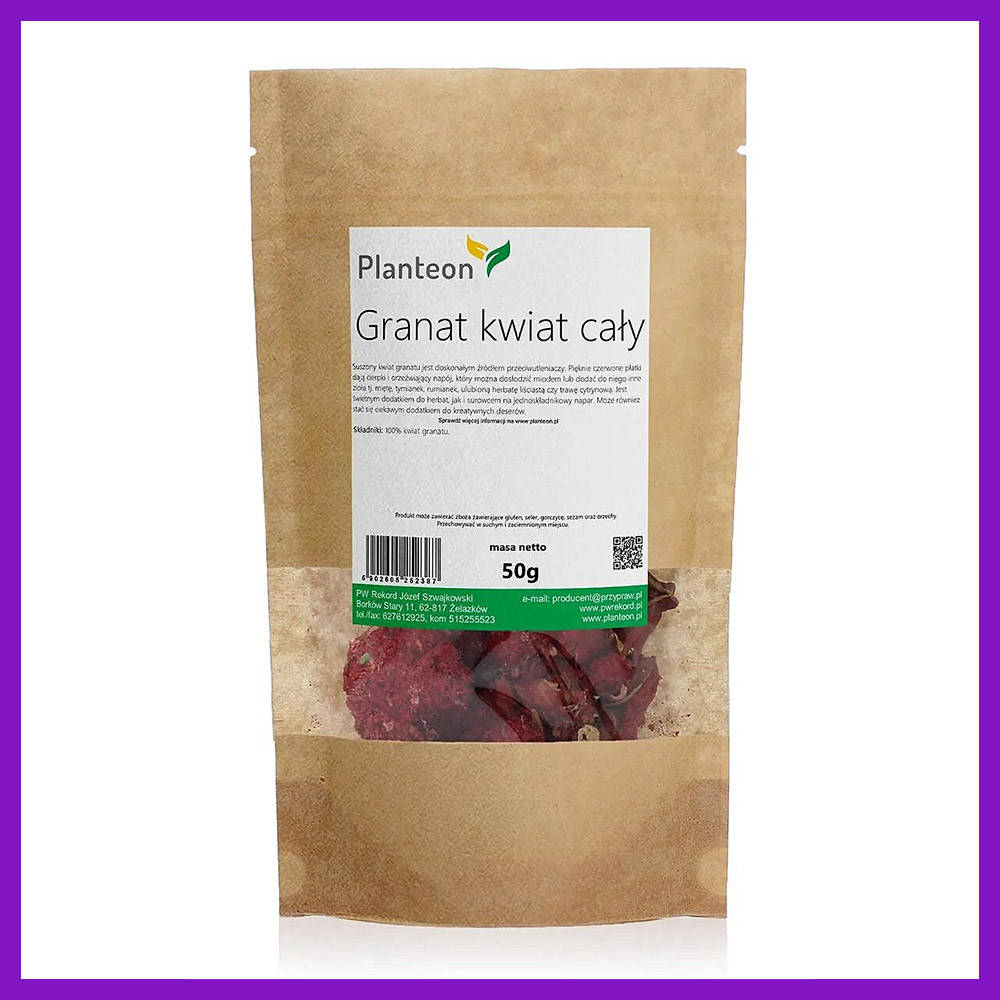 

Цветки граната гранатовые цветки сушеные цветки граната целые цветки граната 50 г PL