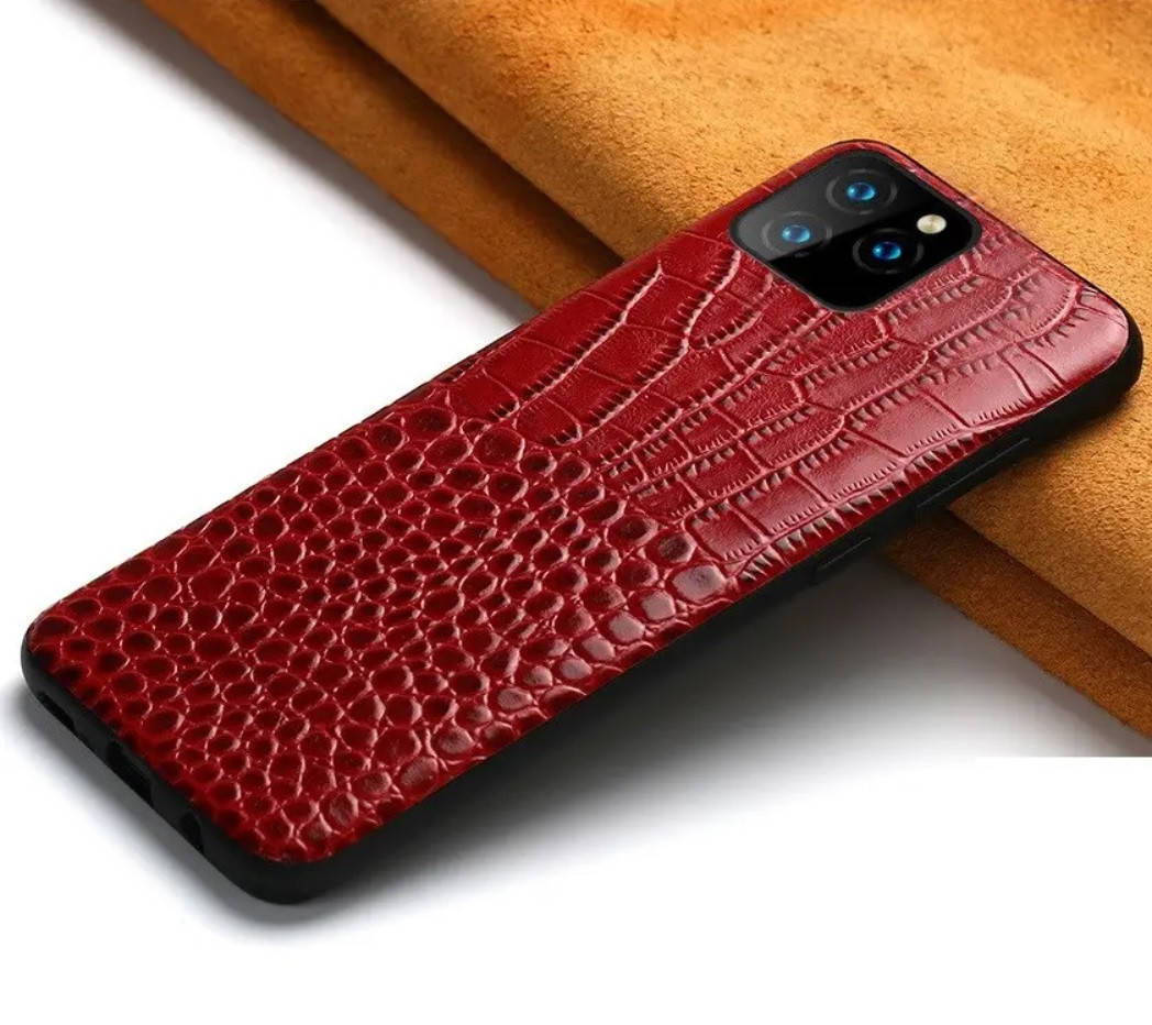 

Кожаный чехол под крокодила для Apple iPhone 12 Pro Max