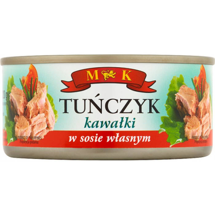

Тунец кусочками в собственном соку M&K Tunczyk Kawalki w wodzie 170г