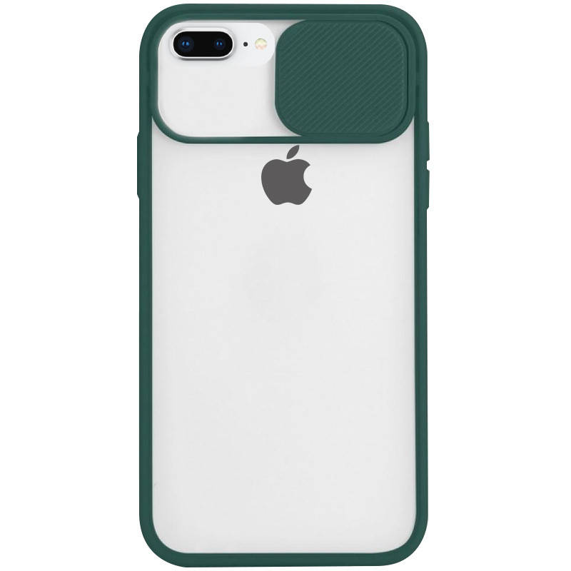 

Чехол со шторкой на камеру для Apple iPhone 7 plus / 8 plus (5.5") (Зеленый), Зелёный