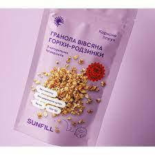 

Гранола орехи-изюм Sunfill 150 г