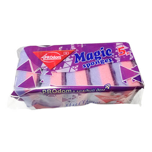 

Губка (мочалка) кухонная "Magic Sponges" - 5 шт, Разные цвета