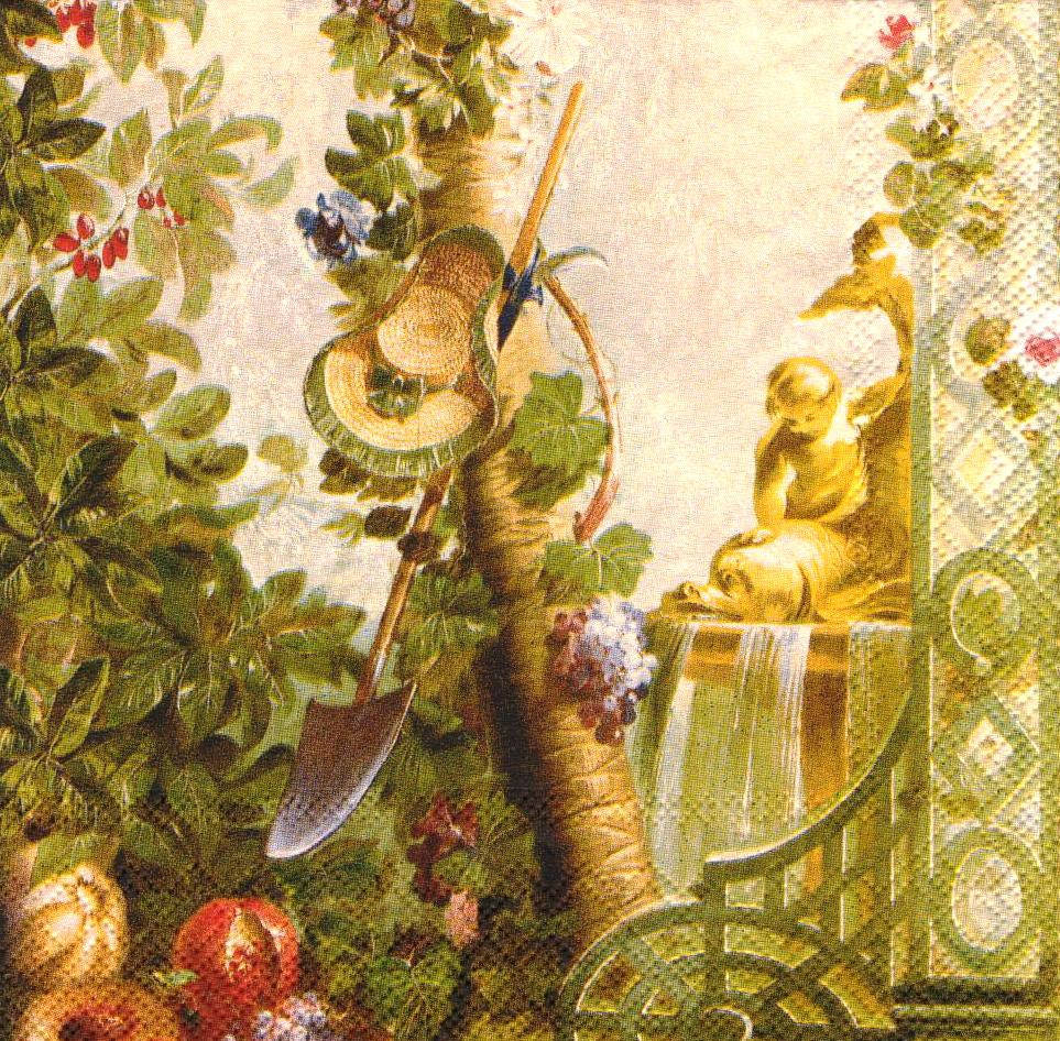 

Декупажная салфетка Садовый инвентарь 4552