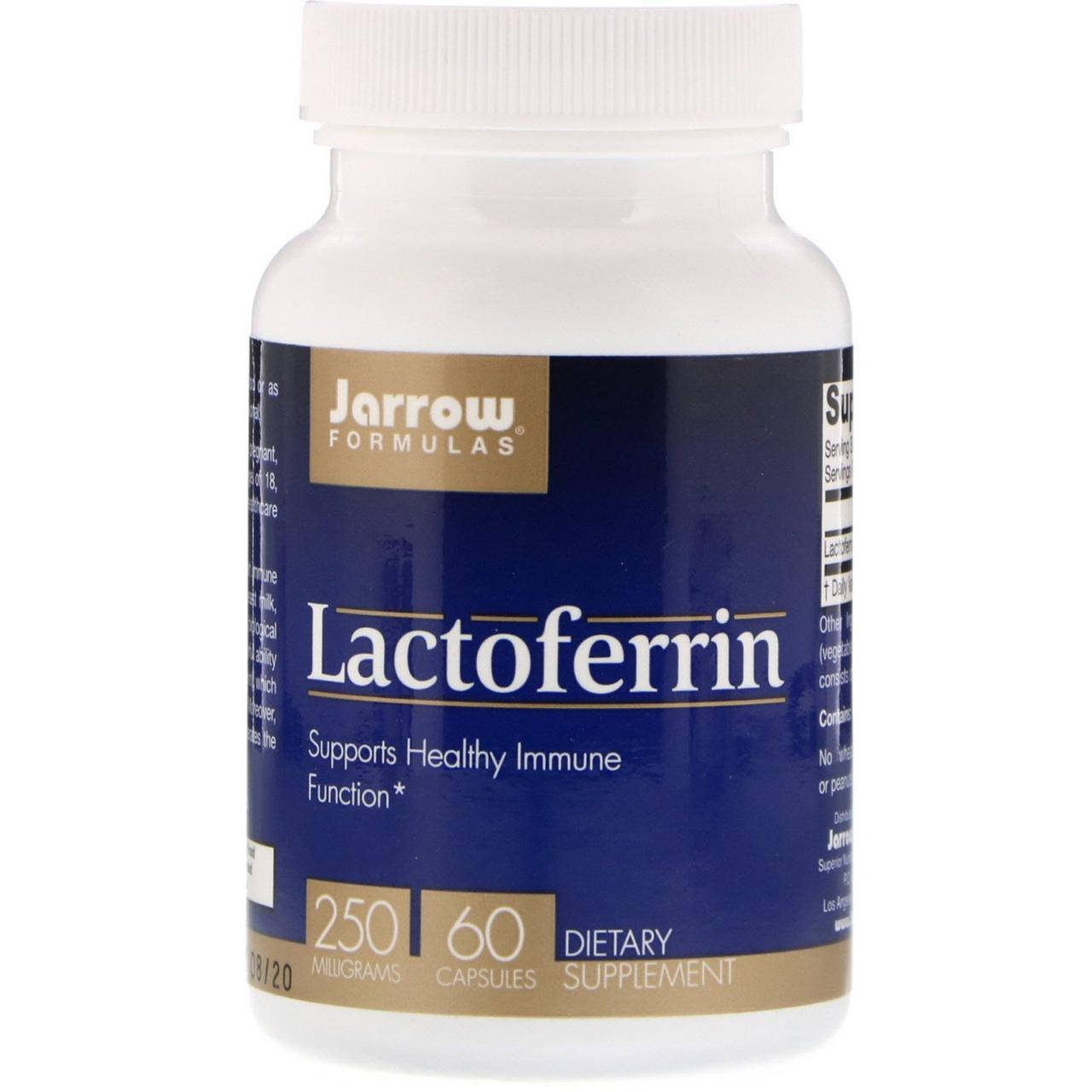 

Лактоферрин, Lactoferrin, Jarrow Formulas, 250 мг, 60 капсул