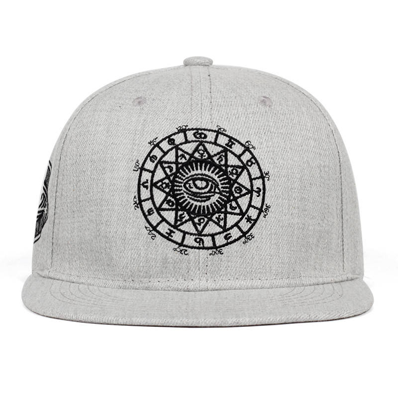 

Бейсболка снепбек Crown Jeans модель PZA NEW 7612 snapback, Серый