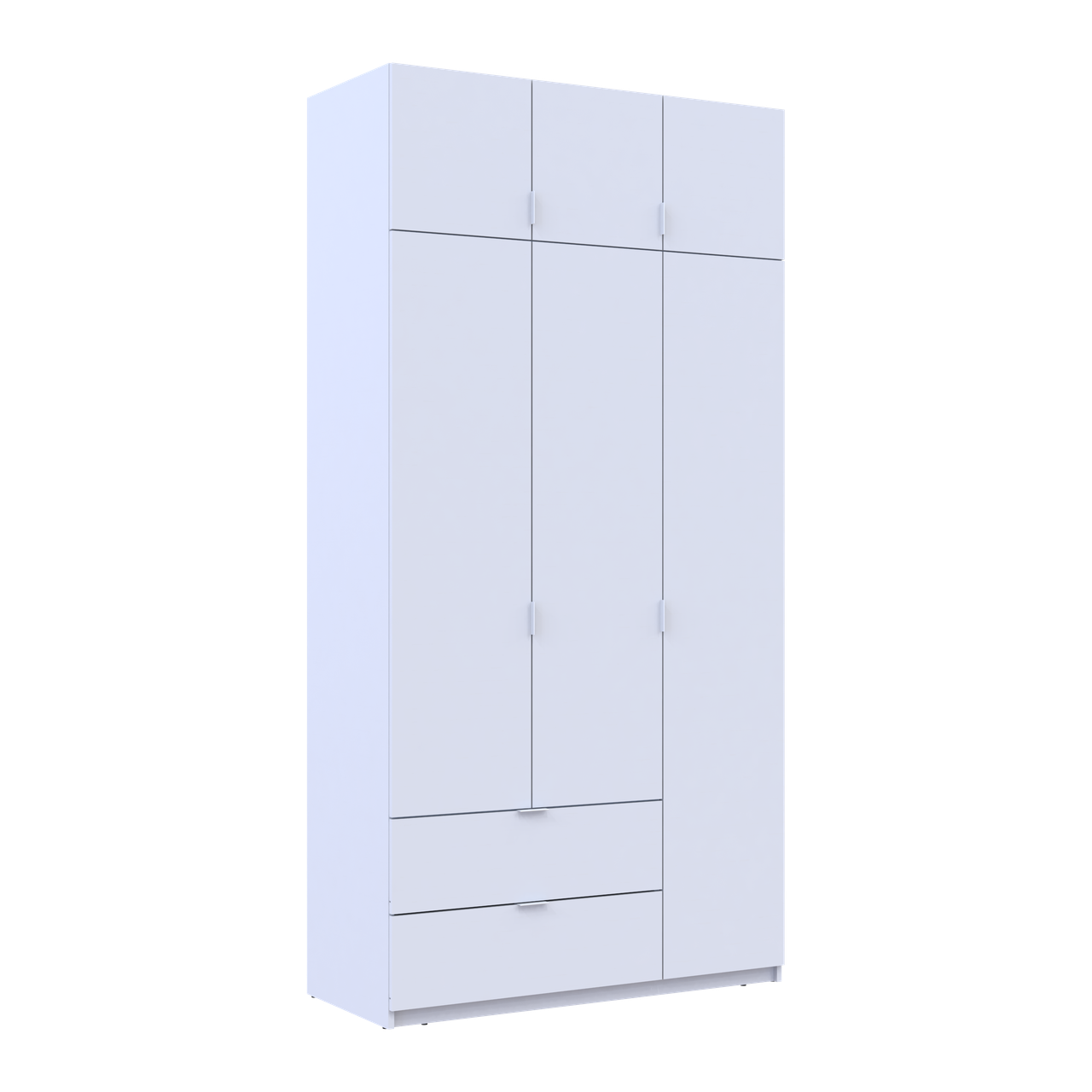 Розпашна Шафа для одягу Doros Лукас Білий 3ДСП 120х50х240 (80737796) 5