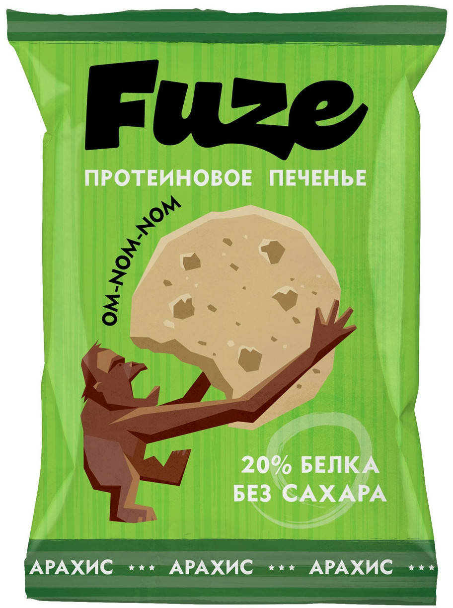 

Протеиновое печенье Fuze вкус Арахис (40 грамм)
