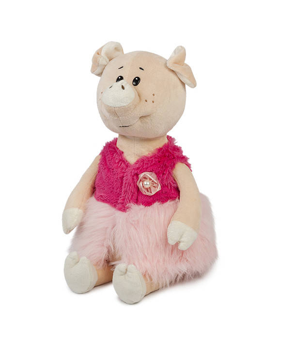 

Мягкая игрушка MAXI TOYS Свинка Буба в меховой жилетке, 21 см (MT-MRT031805-21)