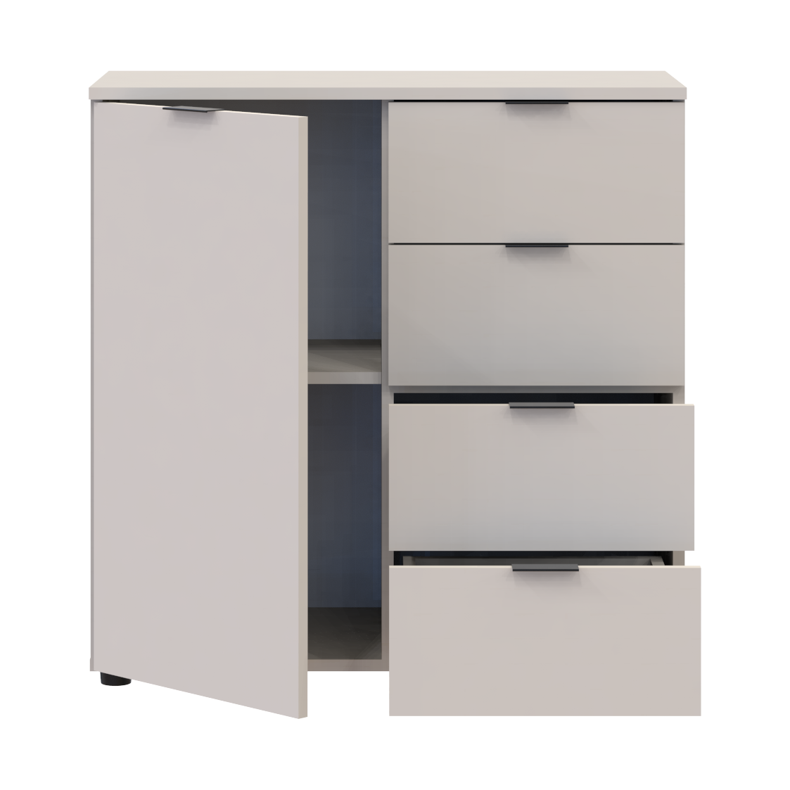 Комод Doros Рон 1 1 фасад 4 шухляды Кашемір 80х38х81 (41516043) 7