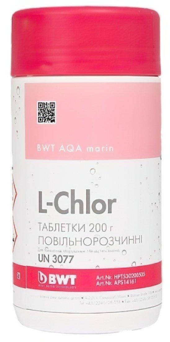 

Средство для ухода за бассейном BWT AQA MARIN L-CHLOR 200 Г таблетки хлора медленнорастворимые, 1кг