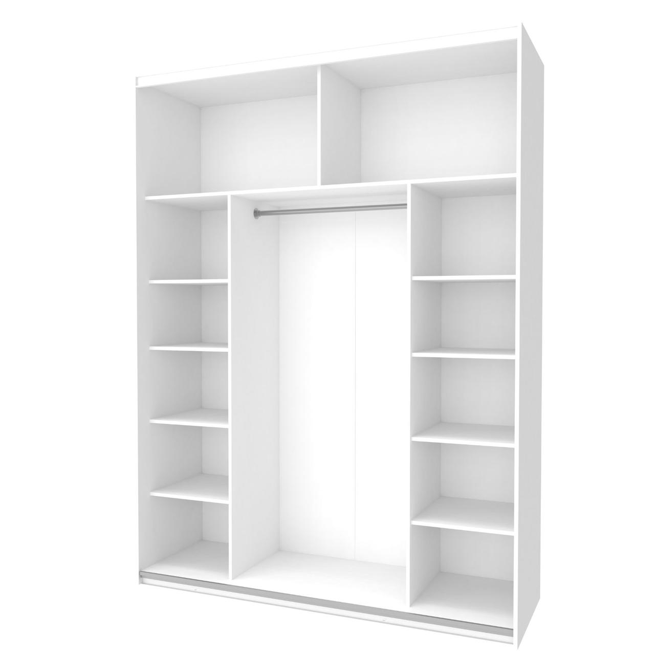 Шафа купе Doros G-Caiser Білий / Дуб Евок 2 ДСП / 3 частини 180х60х240 (42005020) 2