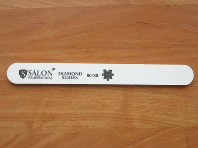 

Пилка "Salon professional"- белая, прямая, 80/80 грид с алмазным напылением