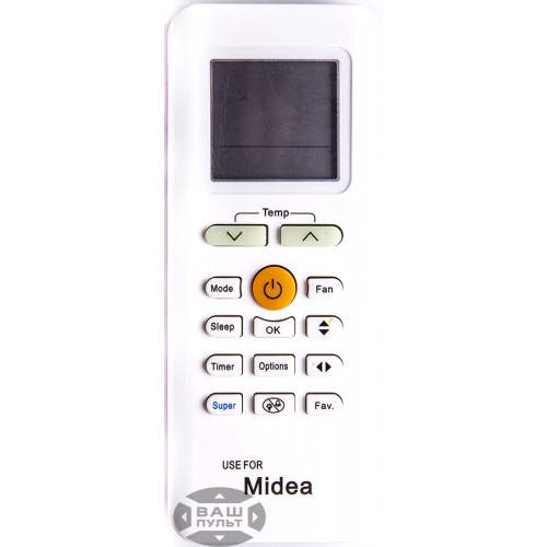 

Пульт для кондиционера MIDEA BLANC RG70A/BGEF