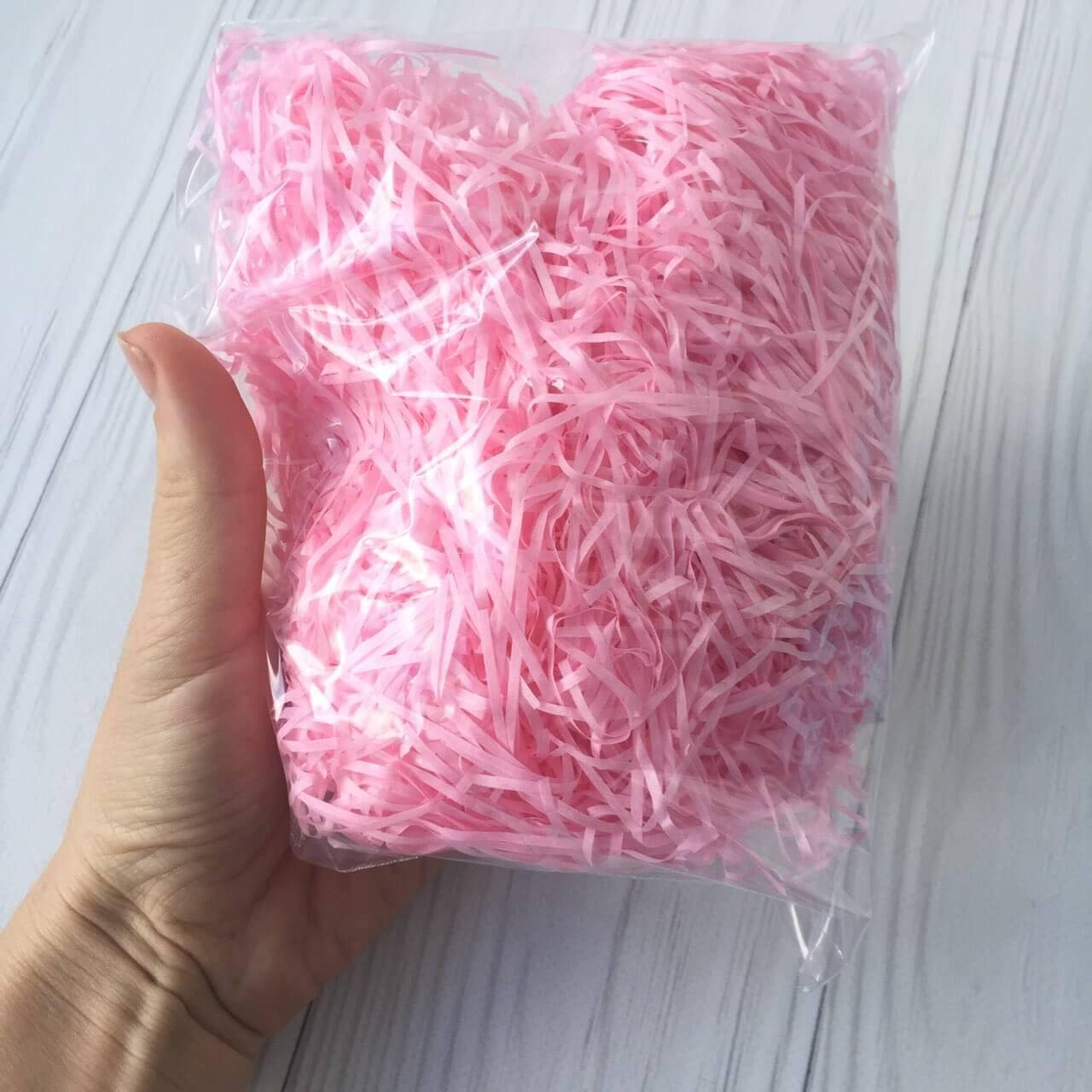 

Наполнитель для коробок, розовый (бумажный)