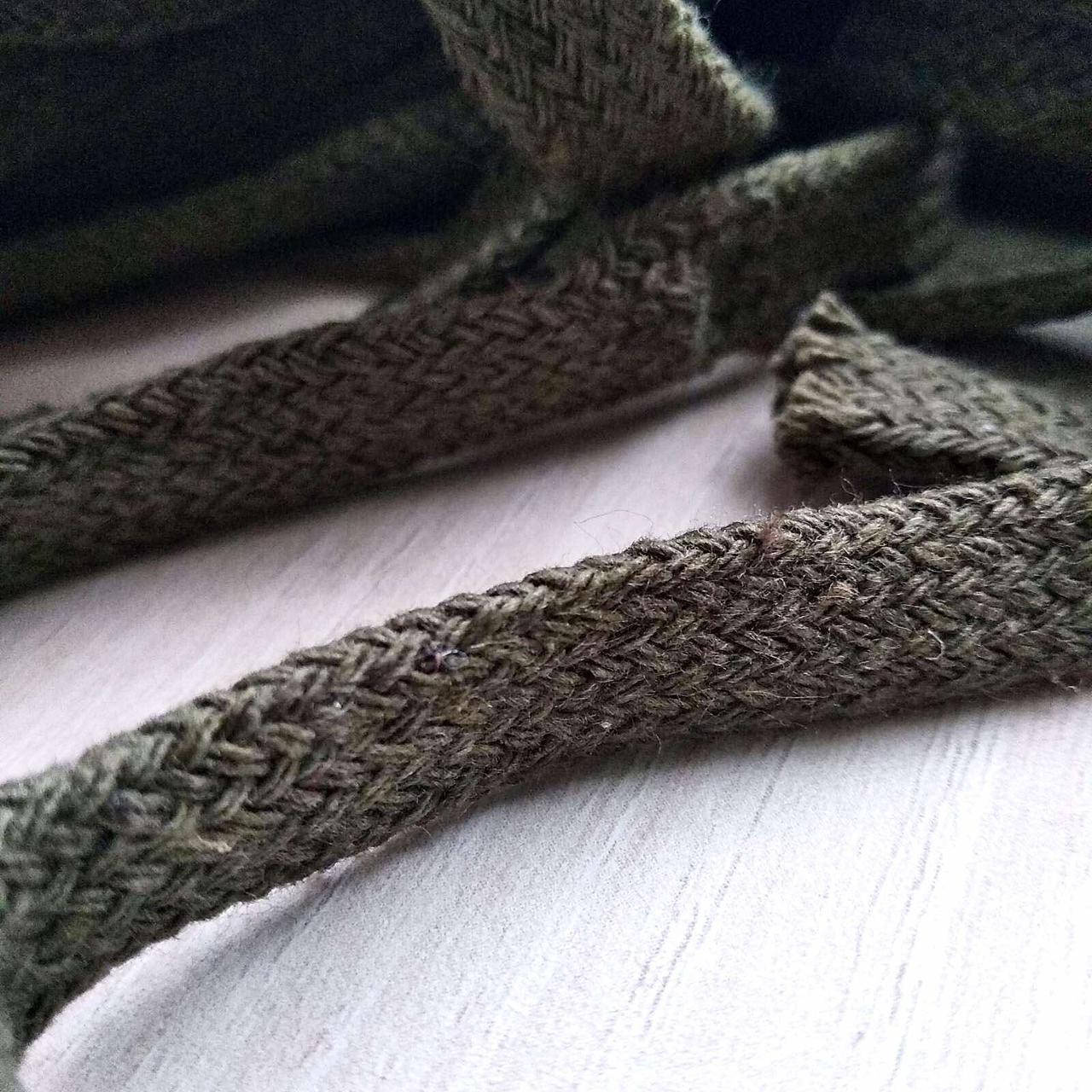 

Шнур х/б плоский 10мм, хаки